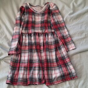 🏷 2/$12 Red Plaid Long Sleeve Dress